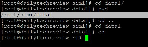 Linux cd command in Hindi