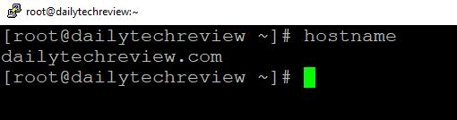 Linux hostname command in Hindi
