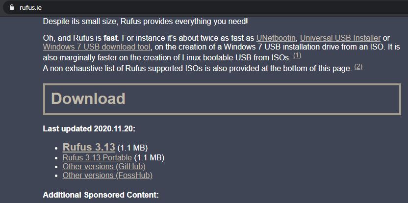 rufus software ko downlaod kare 