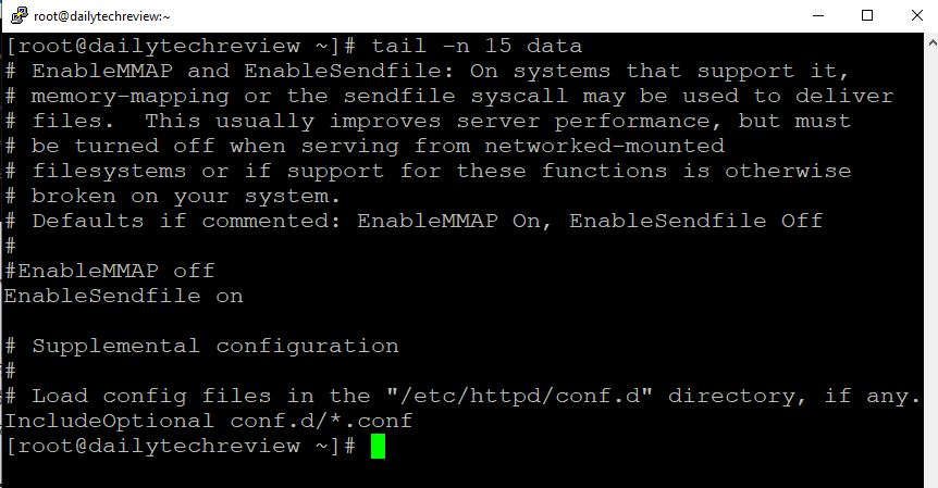 Linux tail command in Hindi