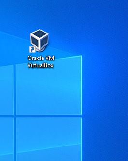 Virtual box icon in windows desktop 