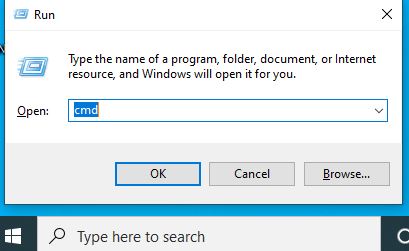 open run in windows  10