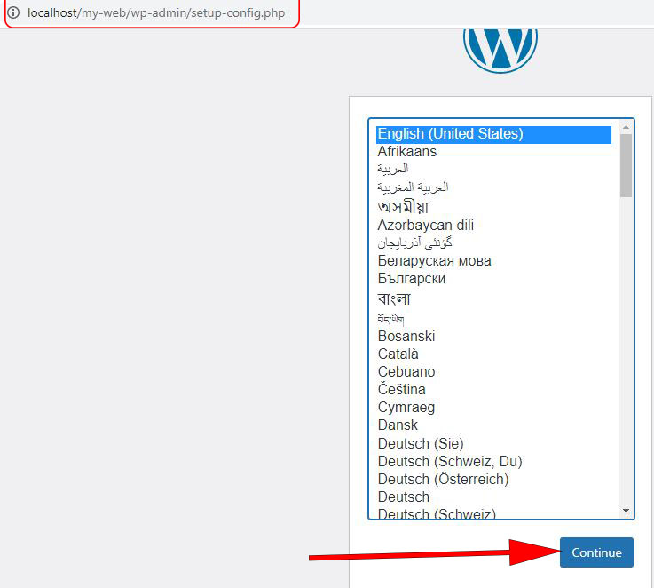 Select Language in WordPress