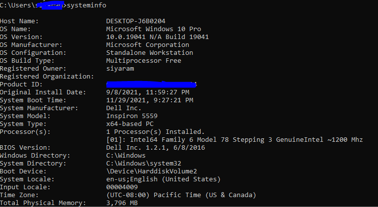windows system ki janakri