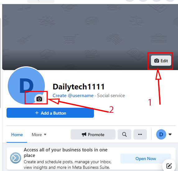 change facebook cover photo