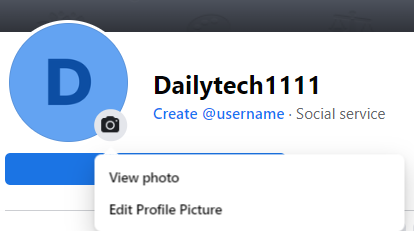 change facebook page profile picture