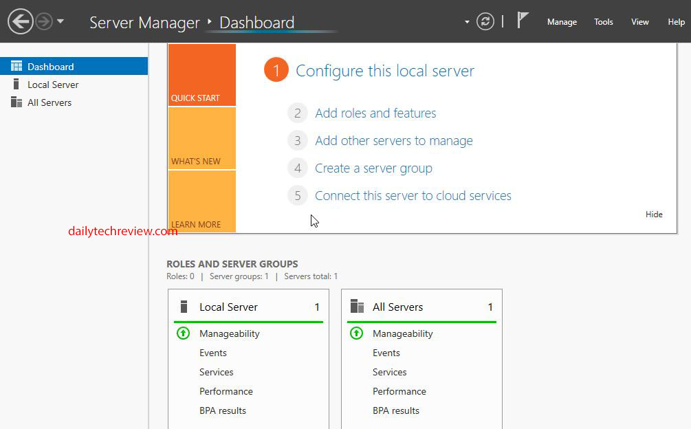Windows Server 2022 Desktop Screen 