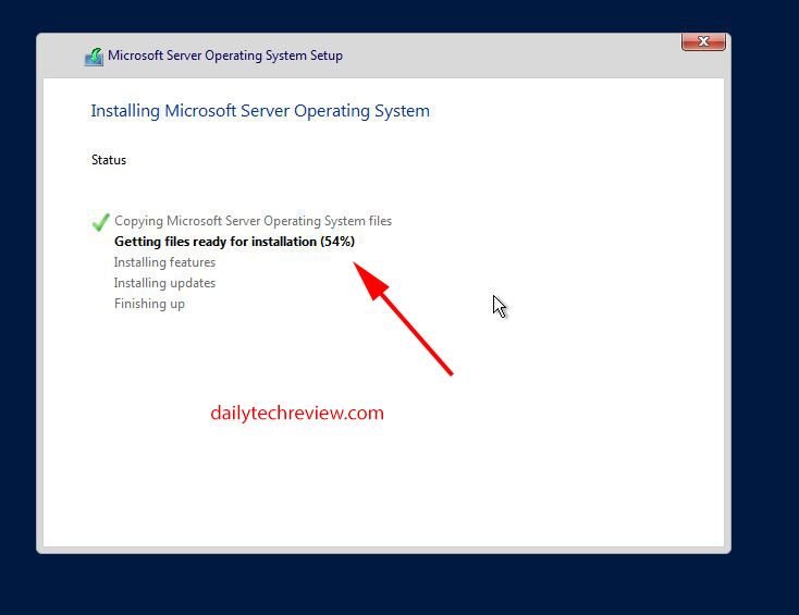 Start Windows Server 2022 Installation 
