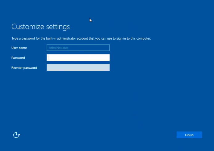 Set Administrator Account Passwords 