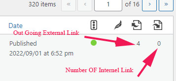 Internal and external Link