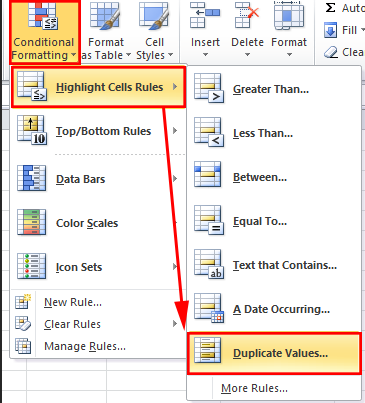 Remove Duplicate Values in Ms Excel 