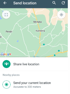 Whatsapp Live location 