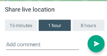Whatsapp Live location 