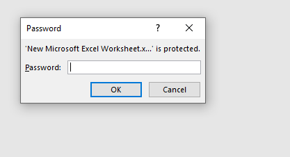 Open Password Protected Excel File