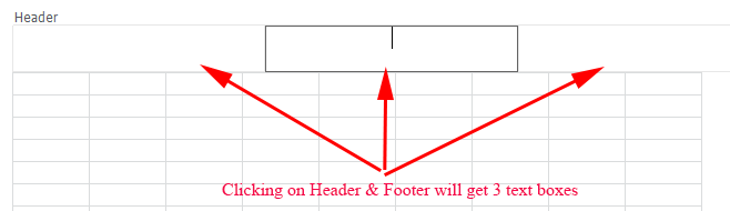 Excel Header footer  Text Box