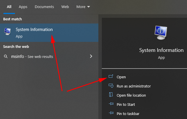 Open System manager to Check system Graphic card