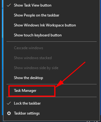 Windows Task Manger