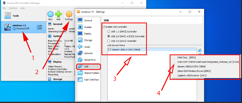 connect usb to virtualbox in hindi