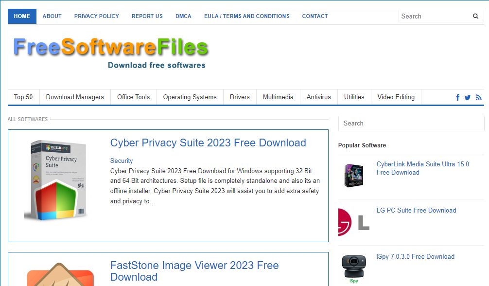 freesoftwarefiles.com computer software sites