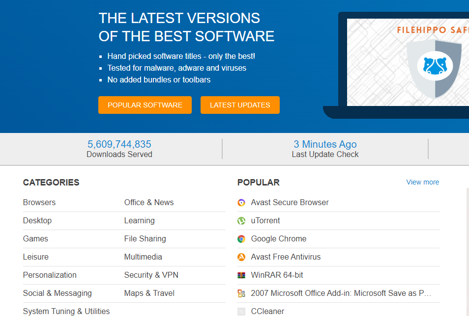 filehippo.com computer software sites