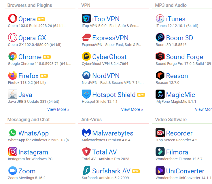 filehorse.com computer software sites