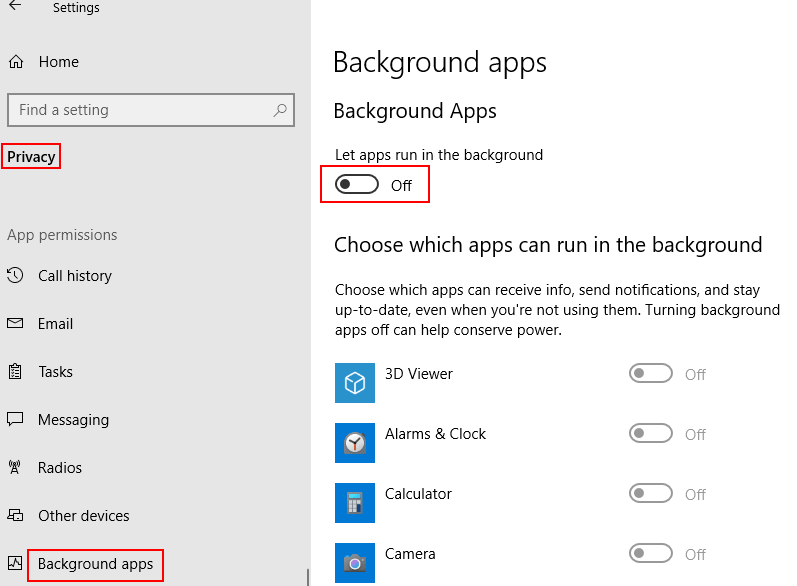Windows 10 Background App
