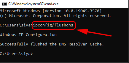 Flush DNS Cache in Windows 10