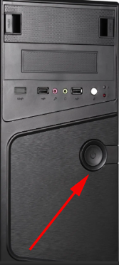 desktop computer shutdown button 