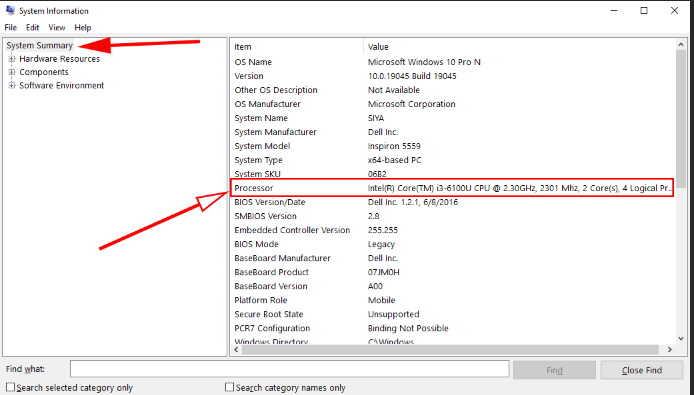 system information tools 