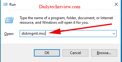 Diskmgmt Command in Windows 10 