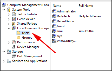 user account in windows 10 