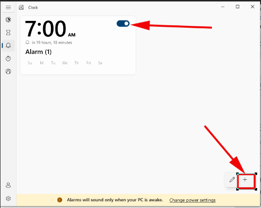 Set Alram in Windows Computer 