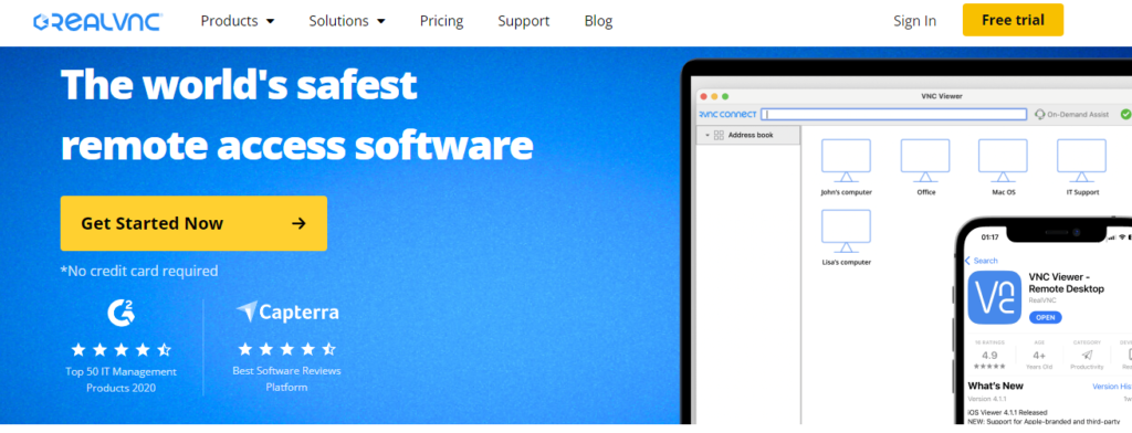 remote Desktop Software realvnc