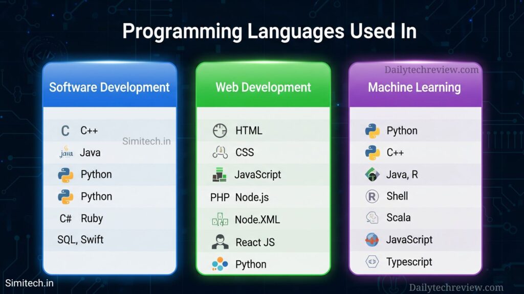 Programming Languages Used In