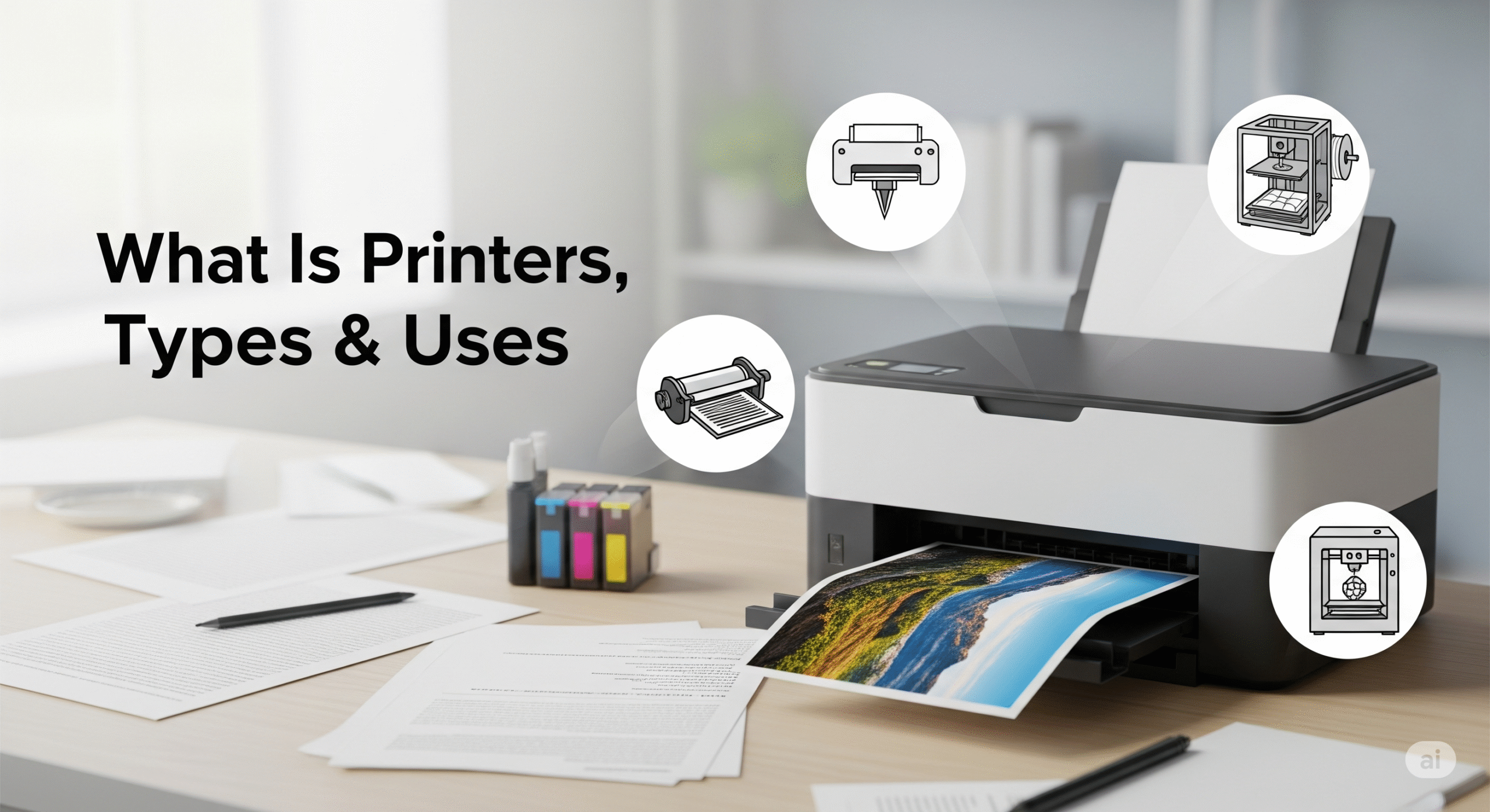 You are currently viewing प्रिंटर क्या है? प्रिंटर का इतिहास, प्रिंटर के प्रकार, विशेषताएं और उपयोग